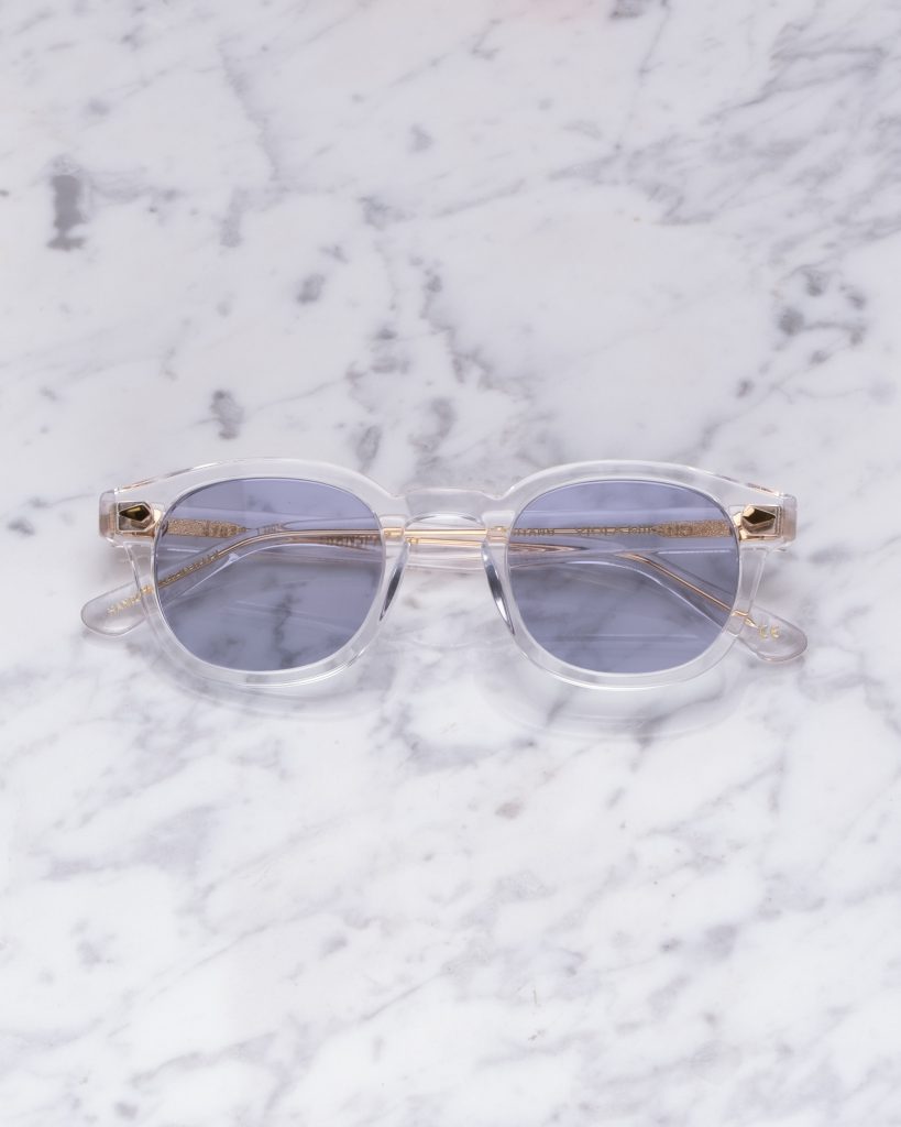 The Positano Sunglasses - Transparant with Purple Lens